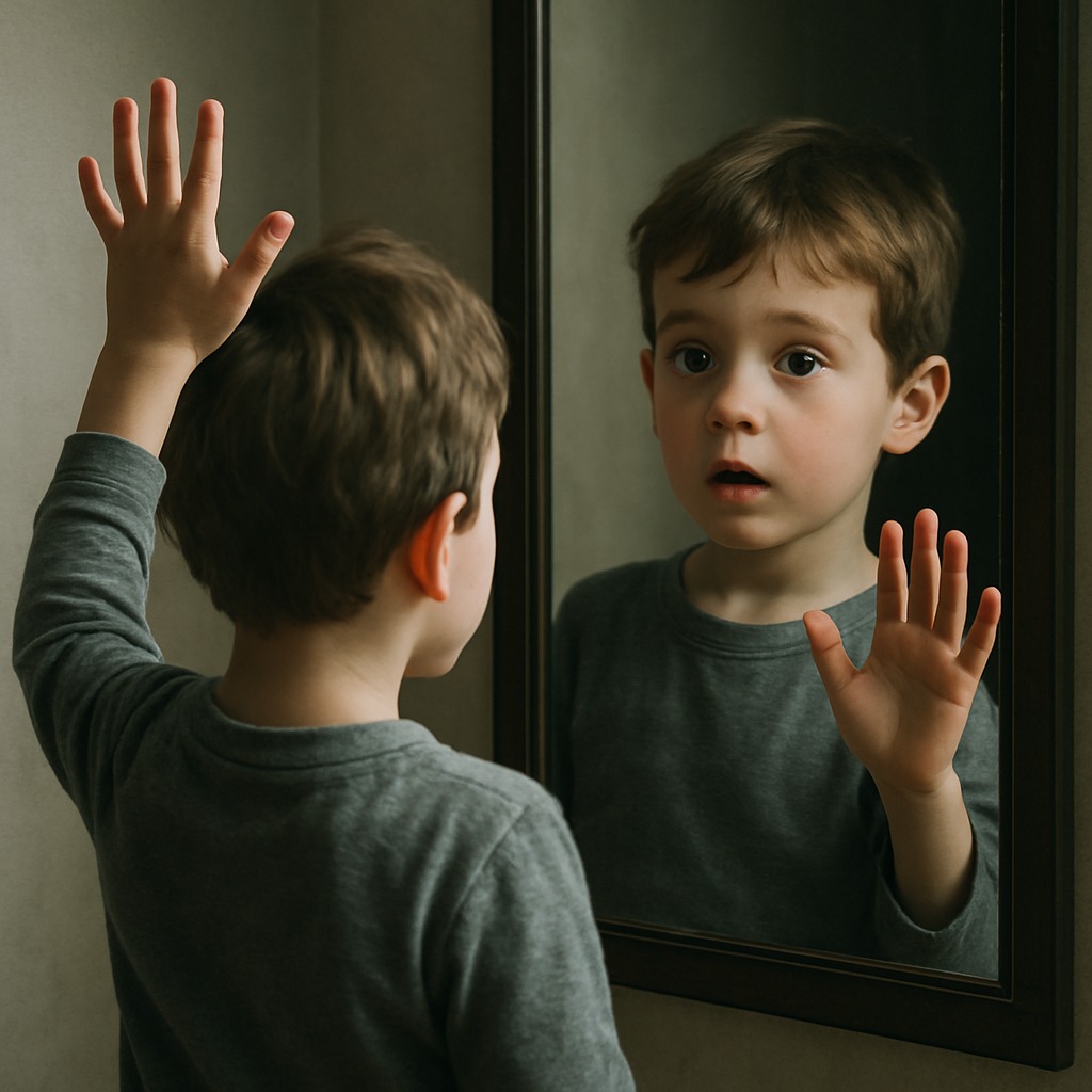 「鏡に映る像は本当に反転しているのか？」「なぜ左右だけが入れ替わって見えるのか？」という素朴な疑問を、科学的に・視覚的に・親子で楽しく学べる形